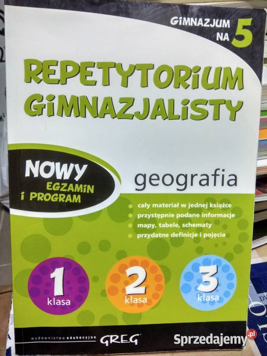 Repetytorium gimnazjalne geografia Greg sprzedam
