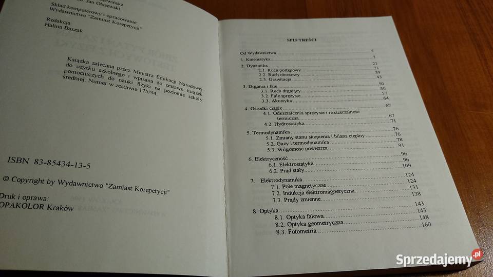 Zbiór pytań i zadań testowych z fizyki Jadwiga Gdańsk