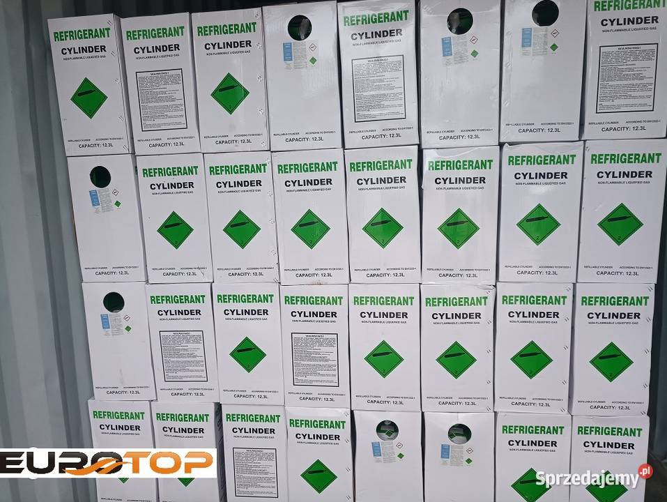 Czynnik chłodniczy r134a w butlach 12 50 butli Łódź