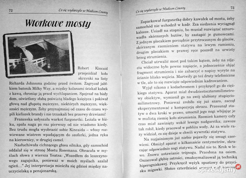 Co się wydarzylo w Madison County Robert James lubelskie Chełm sprzedam