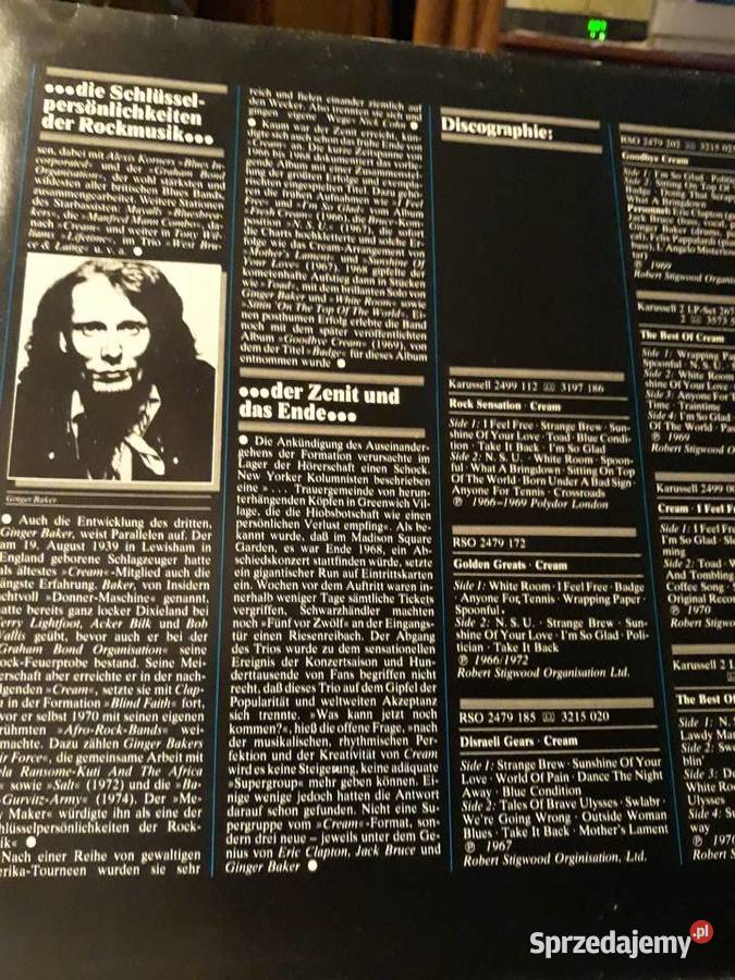 CREAM The Story of Cream 1972 Kolekcjonerskie sprzedam