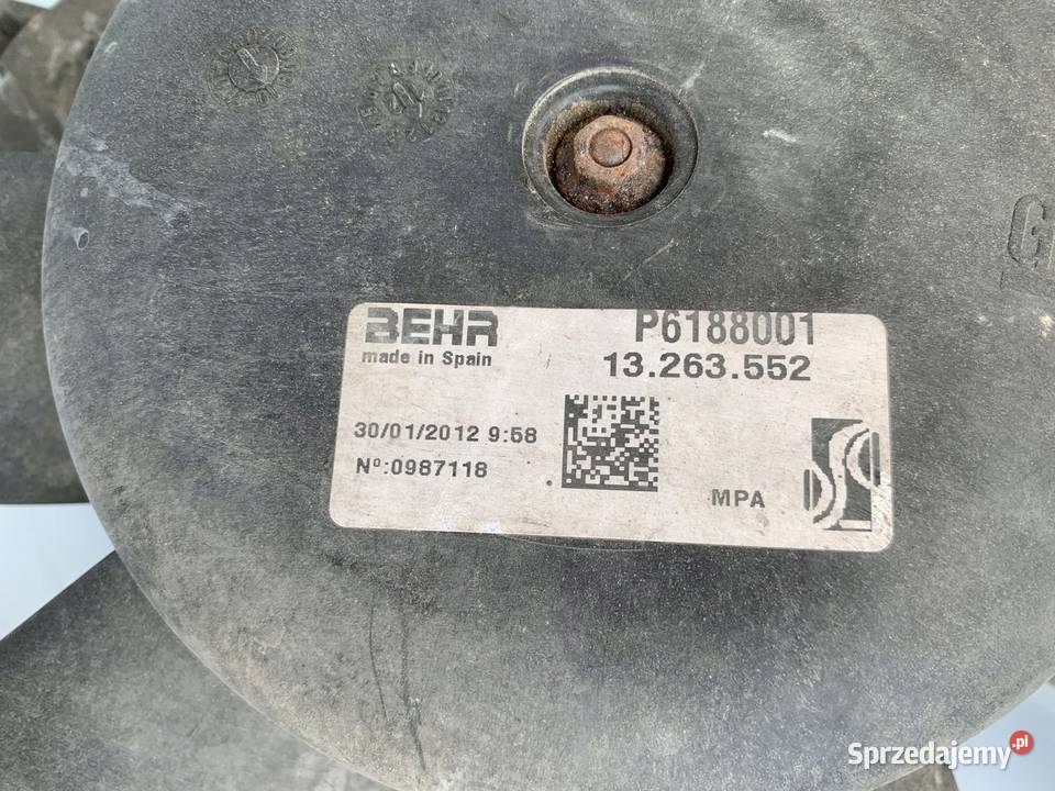 OPEL CORSA D OPC wentylator chłodnicy 13249564 Kielce sprzedam