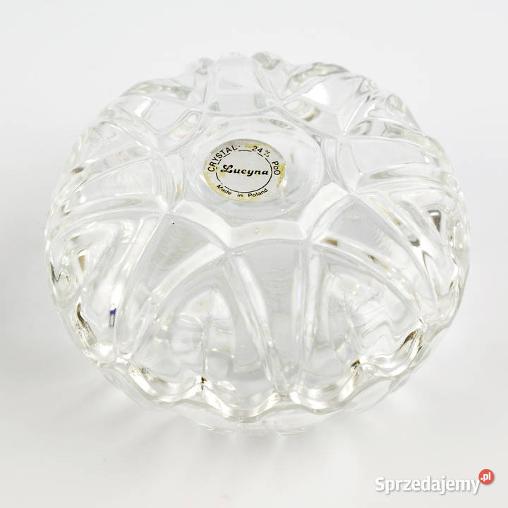 Kryształowa szkatuła muszla Huty Szkła Lucyna mazowieckie Warszawa
