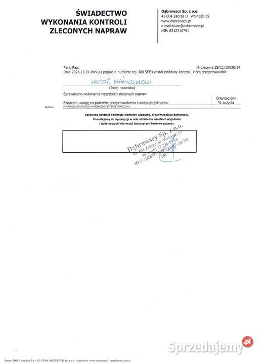 Nissan Leaf II z nową baterią z przebiegiem 31 dolnośląskie Bolesławiec