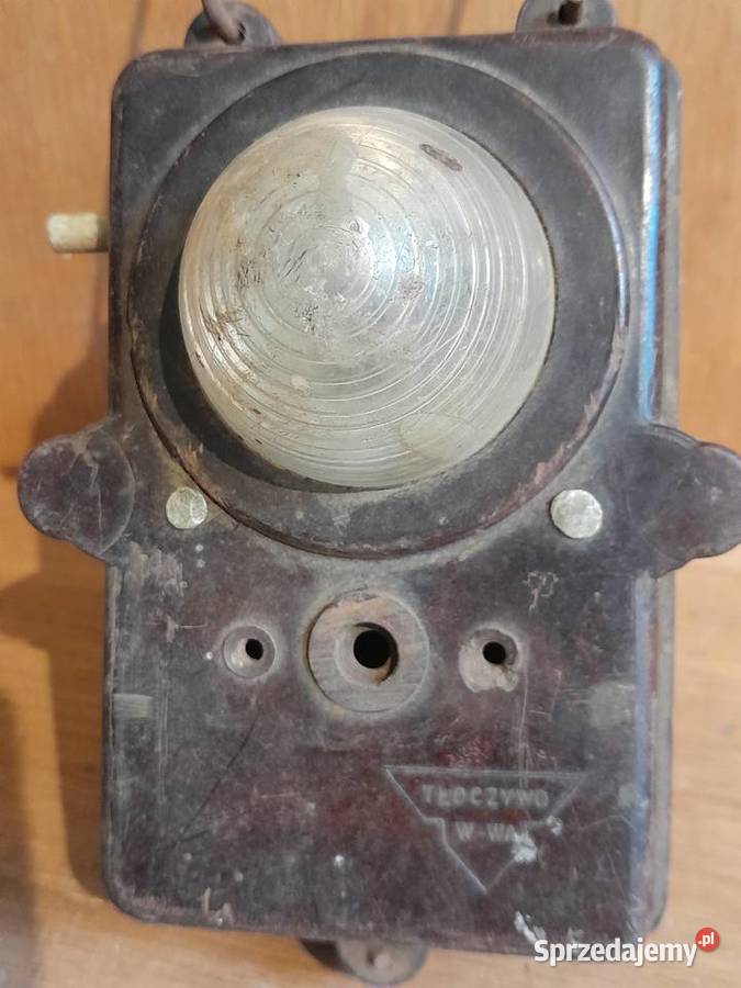 Bakelitowa lampka oświetlenie wozu konnego