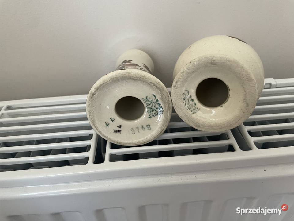 Włocławek fajansowa solniczka PRL Pruszcz Gdański