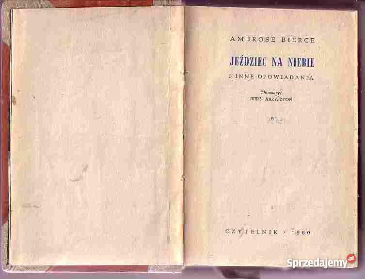 4681 JEŹDZIEC NA NIEBIE I OPOWIADANIA AMBROSE BI Czyrna