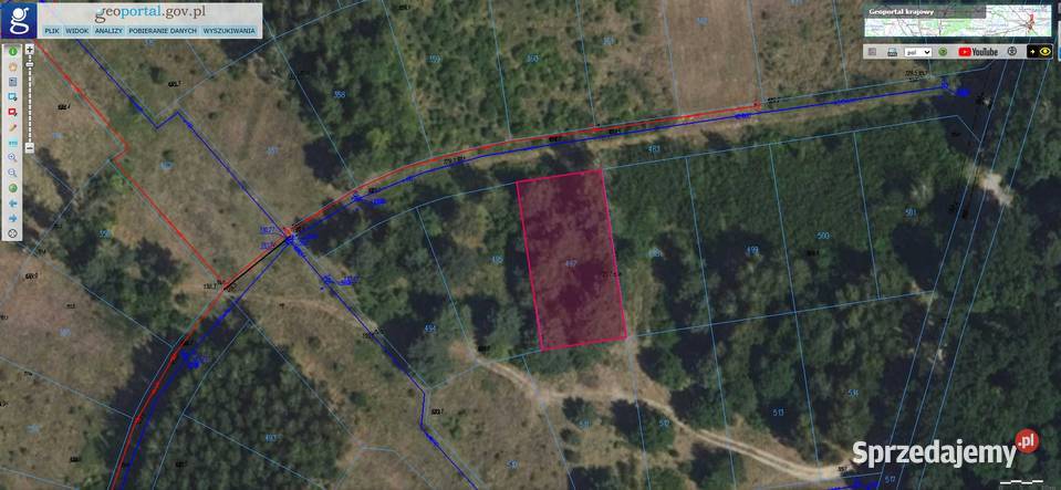 Urokliwa działka budowlana 800 m w otulinie lasu