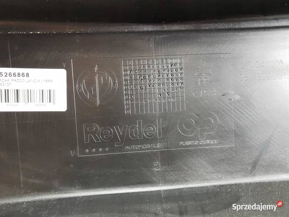 ZDERZAK PRZEDNI LANCIA LYBRA 19992005 735253137 osobowe