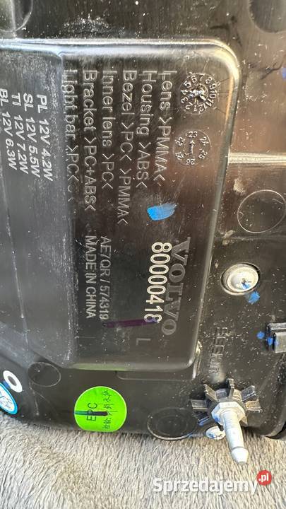 VOLVO EX30 LAMPA TYLNA LEWA DOLNA LED EUROPA Gorzów Wielkopolski