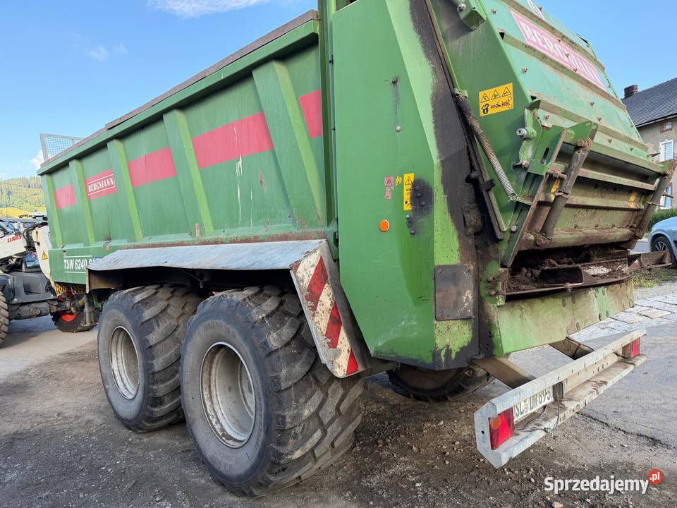 Rozrzutnik obornika wapna Bergmann TSW 6420 S nieuszkodzony Rozrzutniki obornika dolnośląskie Nowa Ruda