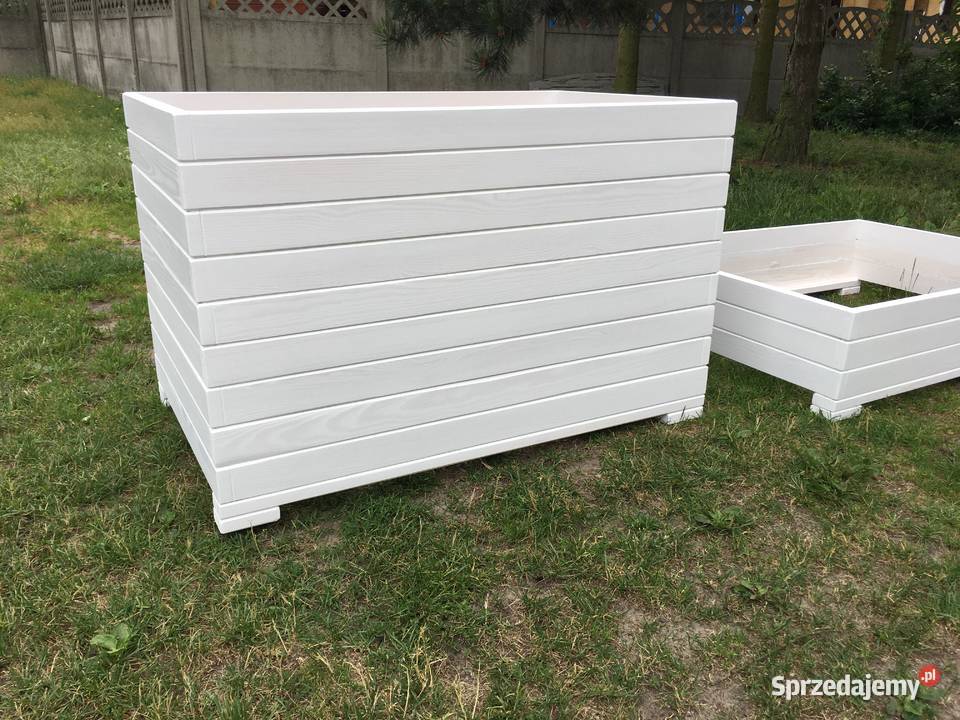 Donica drewniana donica ogrodowa doniczki pod Poznań