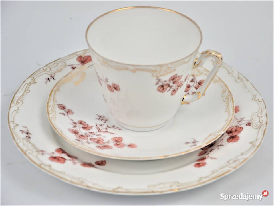 Zestaw śniadaniowy secesyjne motywy poczXXw Warszawa