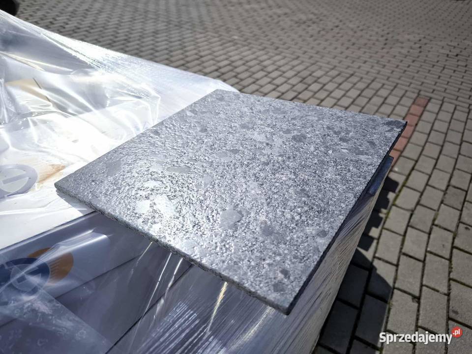 Płytki Granit Steel Grey leather 305x305x1 Rumia