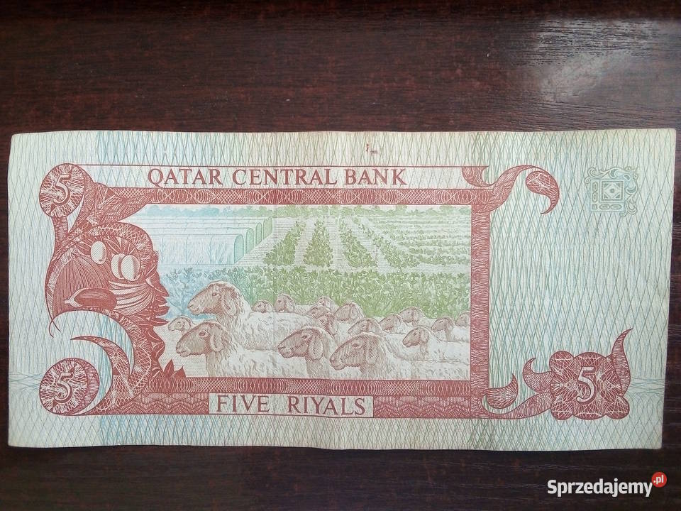 Banknot 5 riali Qatar Płońsk