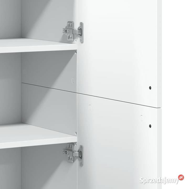 Wysoka szafka biała 80x35x180 materiał Warszawa