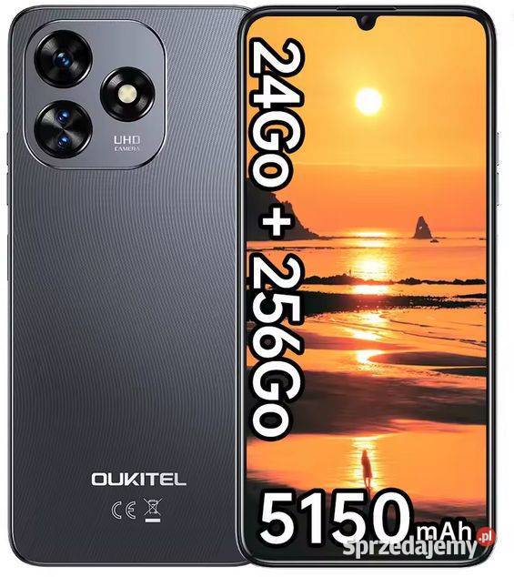 Smartfon OUKITEL C51 24GB 256GB 688 HD Slim Etui Warszawa