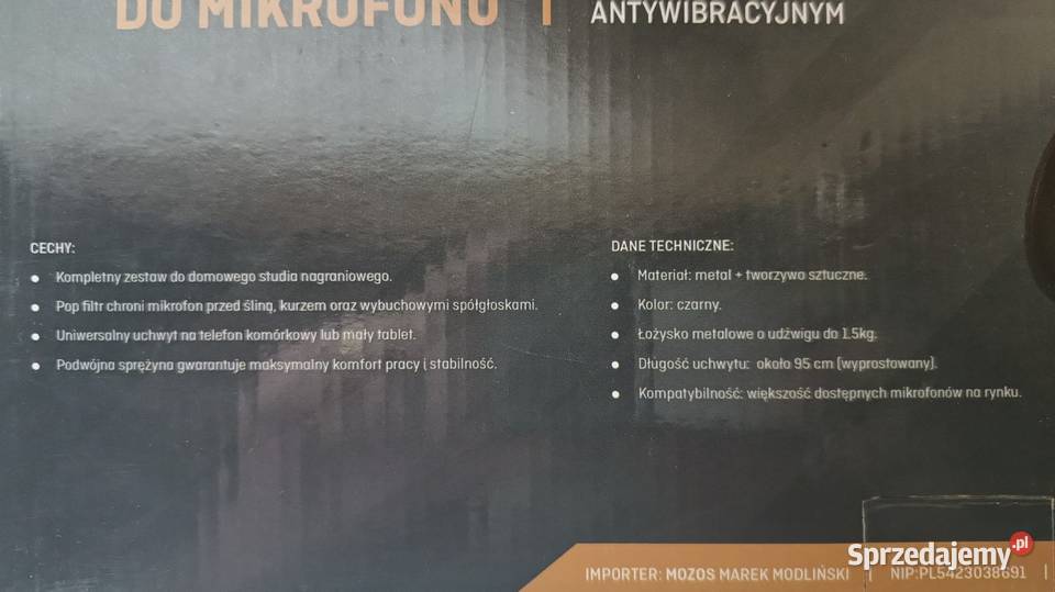 Mikrofon Behringer C1U Statyw Mozos MKITDESK Pozostałe śląskie Katowice