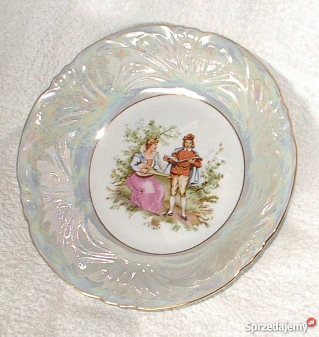 Ozdobny talerz misa Porcelana Bogucice Komplet 2 Imielin