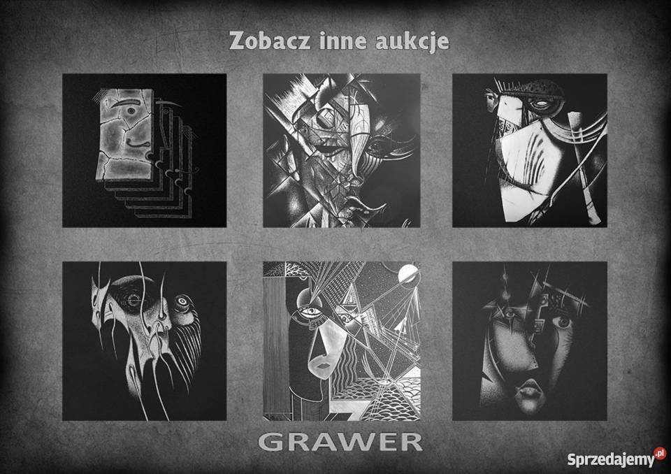 Oryginalny obraz ręcznie rzeźbiony w blasze Bolg Sandomierz