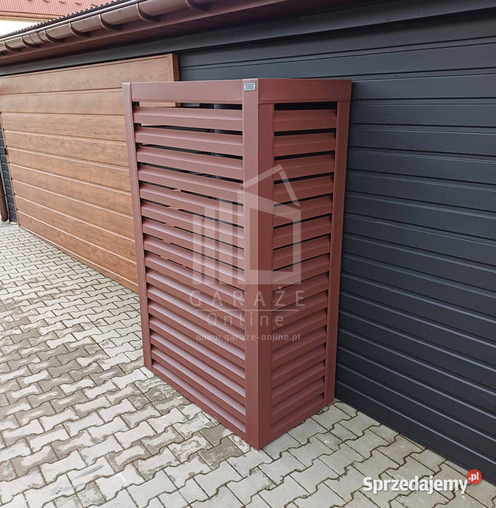 Osłona pompy ciepła 80x40x190 ciemny brąz ID477 Gryfice