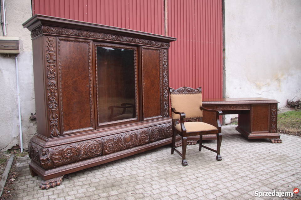Reprezentacyjny komplet gabinetowy z 1920 roku sprzedam