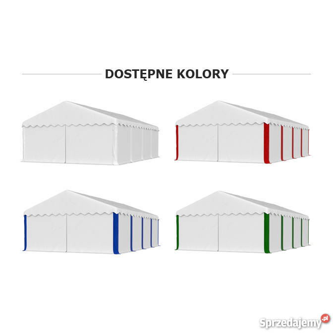 3x8m NAMIOT MAGAZYNOWY przemysłowy WARSZTATOWY Pawilony i namioty Łódź sprzedam