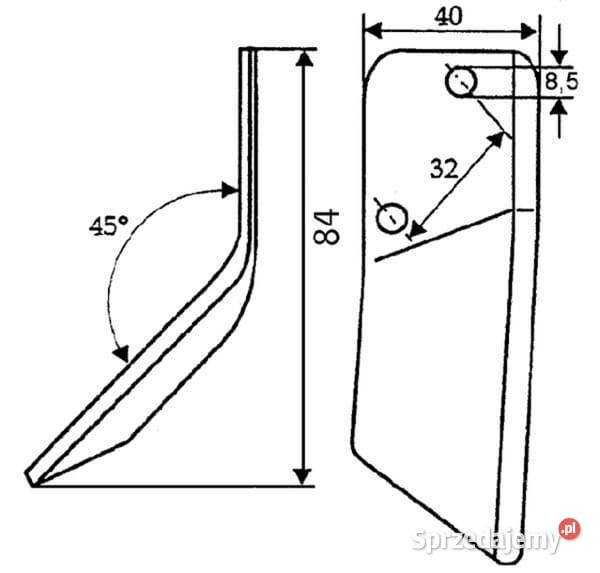 Nóż paszowozu FM06191 Kamionna
