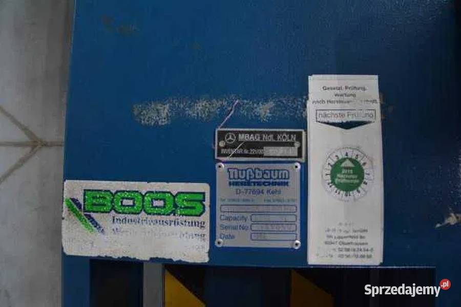 Podnośnik kolumnowy Nussbaum Hebetechnik Biertowice sprzedam