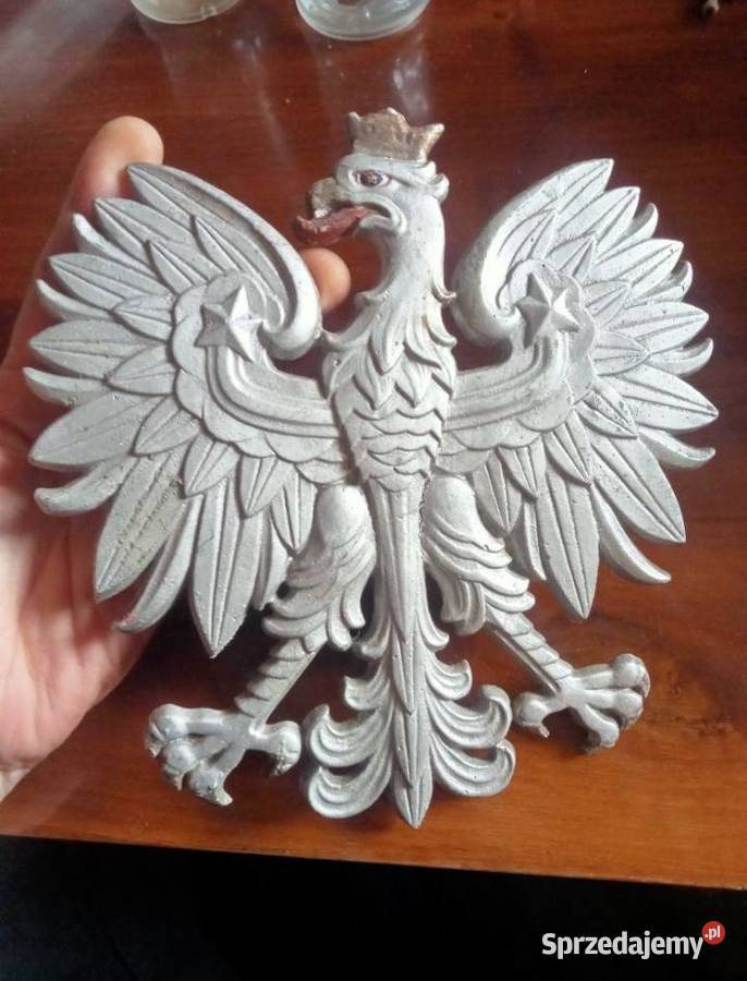 Orzeł Polski w koronie wz27 oficjalne godło II Grójec