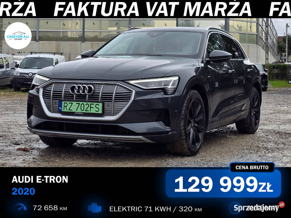 AUDI ETron 50 quattro 2020 Zarejestrowany w Polsce e-tron Rzeszów
