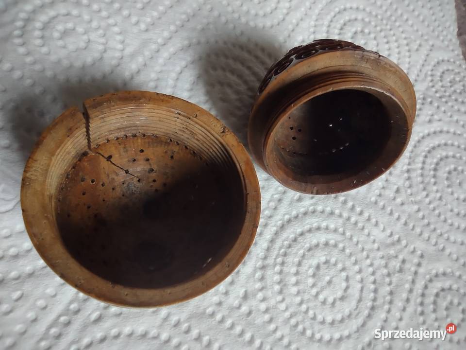 Pojemnik jajo pomander pułapka na pchły coquilla Rękodzieło Gniezno sprzedam