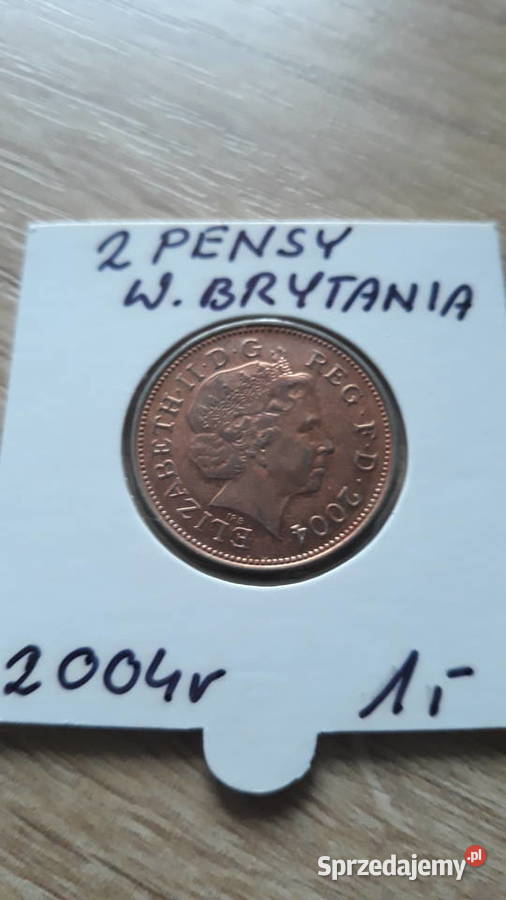 2 Pensy W Brytania 2004 r Numizmatyka sprzedam