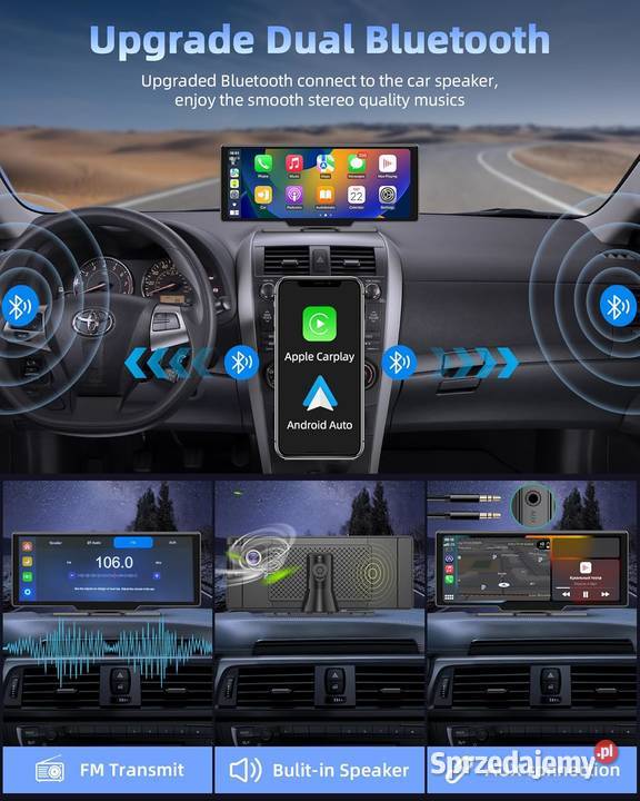 MONITOR SAMOCHODOWY 1026 CARPLAY ANDROID AUTO Zawiercie