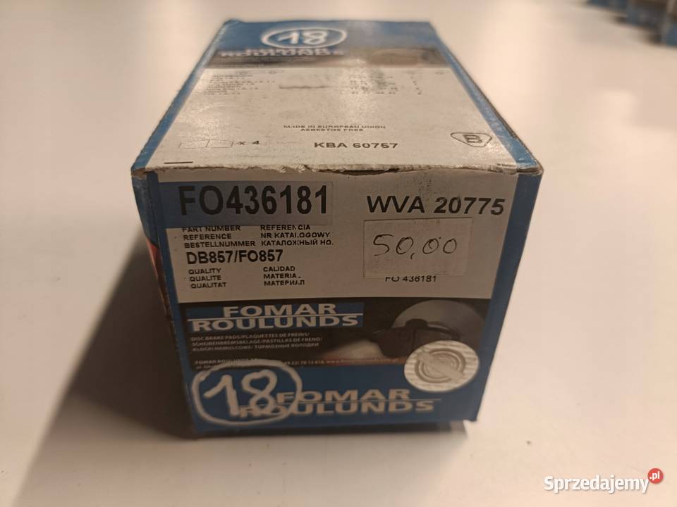 Fiat Tipo Uno Panda PRZEDNIE KLOCKI HAMULCOWE Rudka