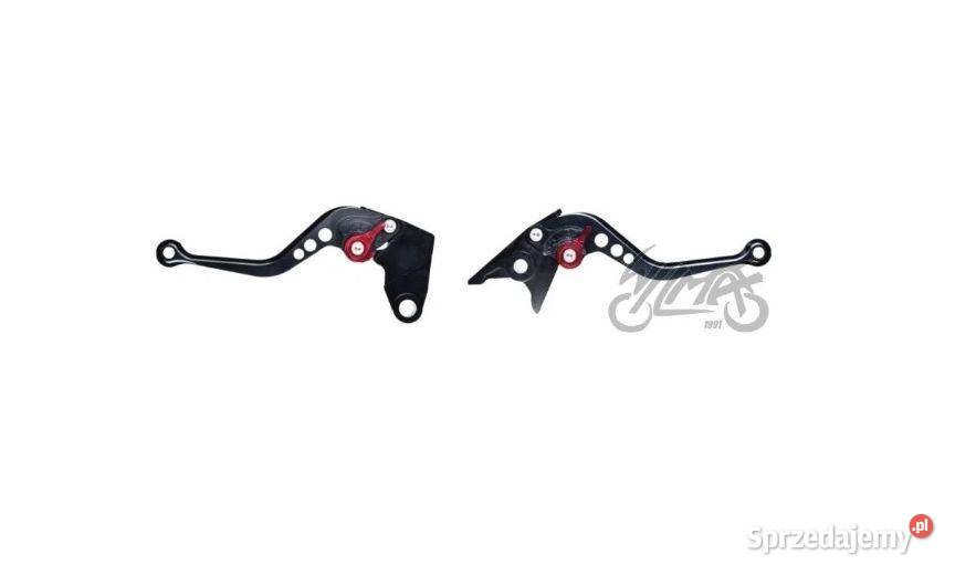 Klamki czarne dźwignie CNC Kawasaki Z750 Golina Wielka