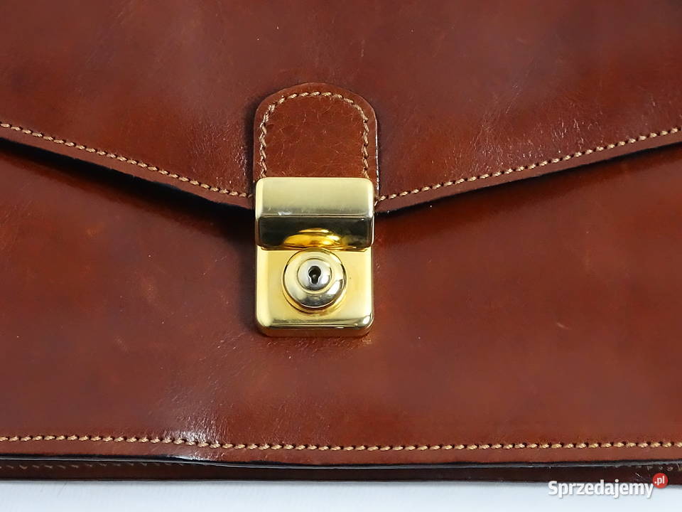 Elegancka Skórzana Saszetka Kopertówka Męska z Biłgoraj sprzedam