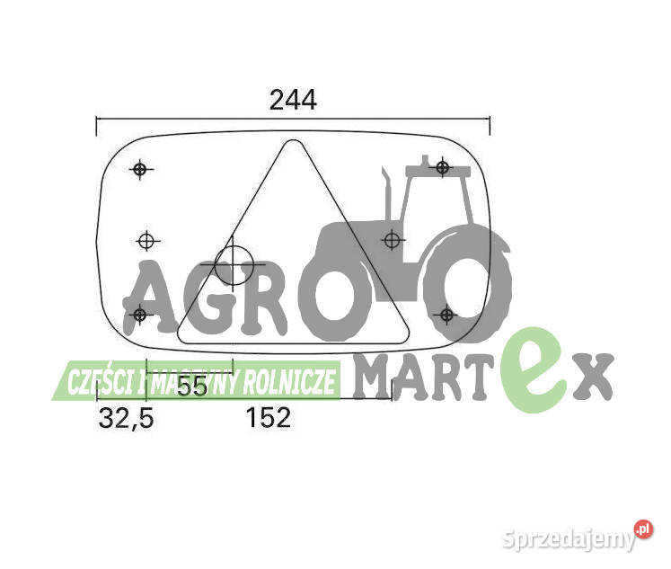 S0701030302 LAMPA TYŁ LH WIELTON Wichrów sprzedam