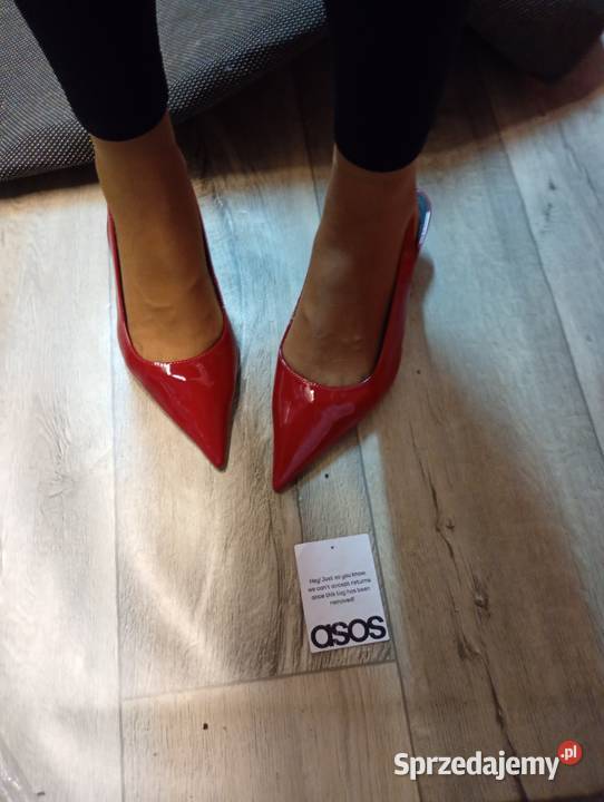 40 ASOS Design Czerwone czółenka z odkrytą piętą Kraków