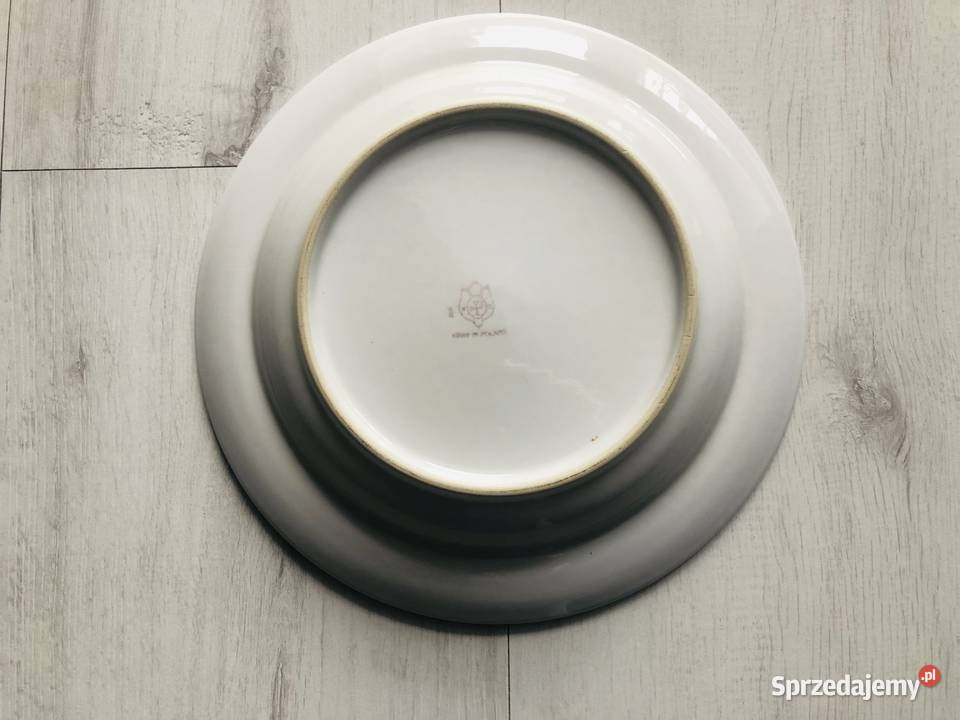 Talerze PRL 6 sztuk porcelit Zakłady Pruszków