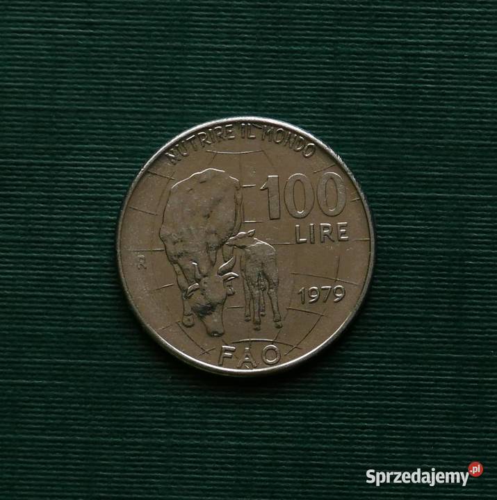 WŁOCHY 100 lirów 1979r Moneta okolicznościowa śląskie