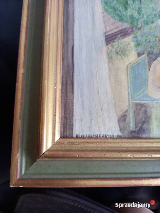 Obraz olejny Elizabeth Luster z 1979r Gorzów Wielkopolski