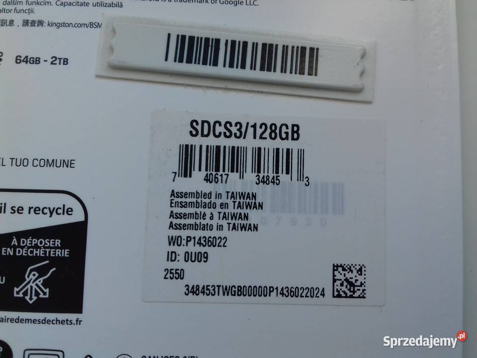Karta pamięci microSD 128GB Kingston Canvas Telefony i Akcesoria Bydgoszcz