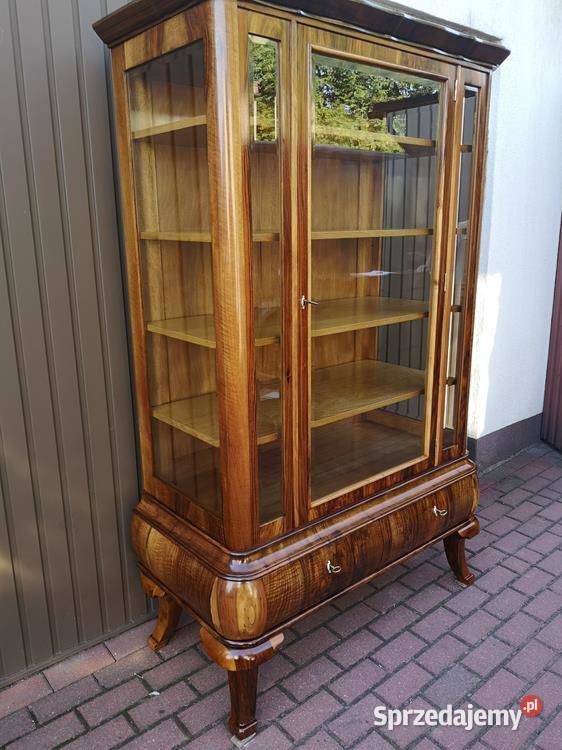 Witryna Serwantka ARTDECO Orzech Politura Stara Swarzędz