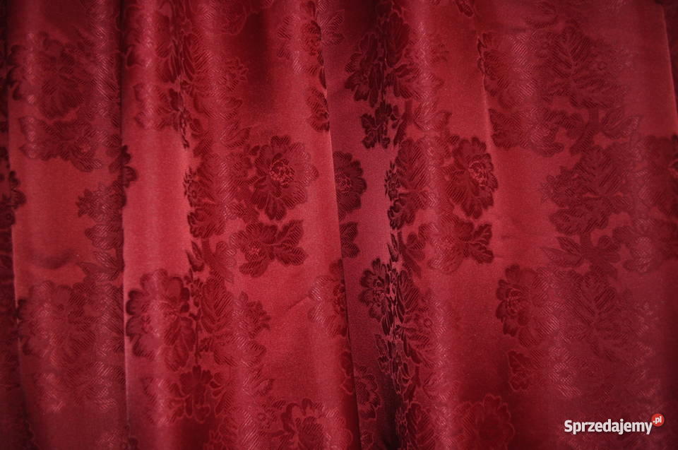 Zasłony z lambrekinem bordowe Wyszków sprzedam