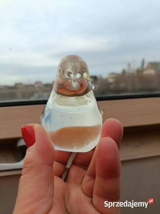 Szkło ptak wróbelek przycisk do papieru figurka Zamość sprzedam