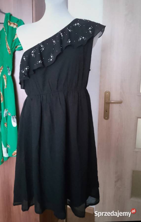 Sukienka szyfonowa na jedno ramię Moda i Styl małopolskie Chrzanów