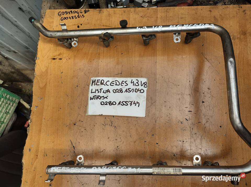 Mercedes ML 43 V8 listwa wtryskowa 0280151040 świętokrzyskie