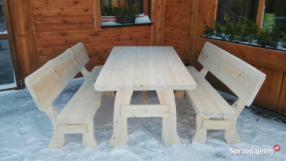 Meble ogrodowe barowe drewniane Transport 150 Chojnice