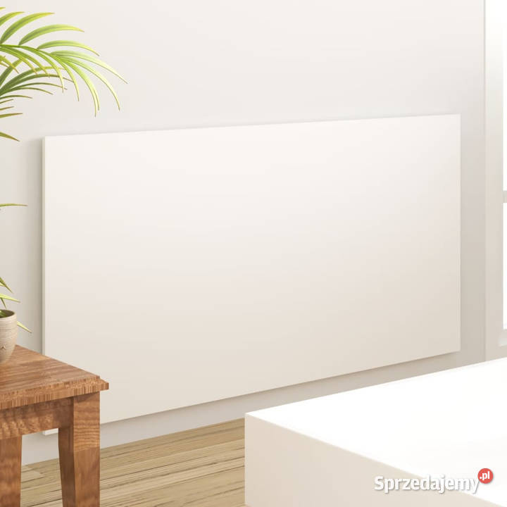 Wezgłowie łóżka białe 160x15x80 materiał Warszawa